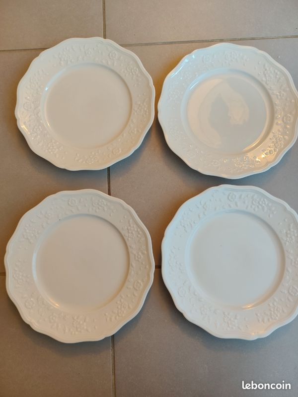 Raynaud Limoges L 'ALLEE DU ROY Cup & Saucer Set of 4 | #4611407946