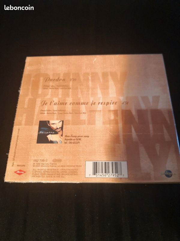 Johnny Hallyday cd 2 titres (image 2)