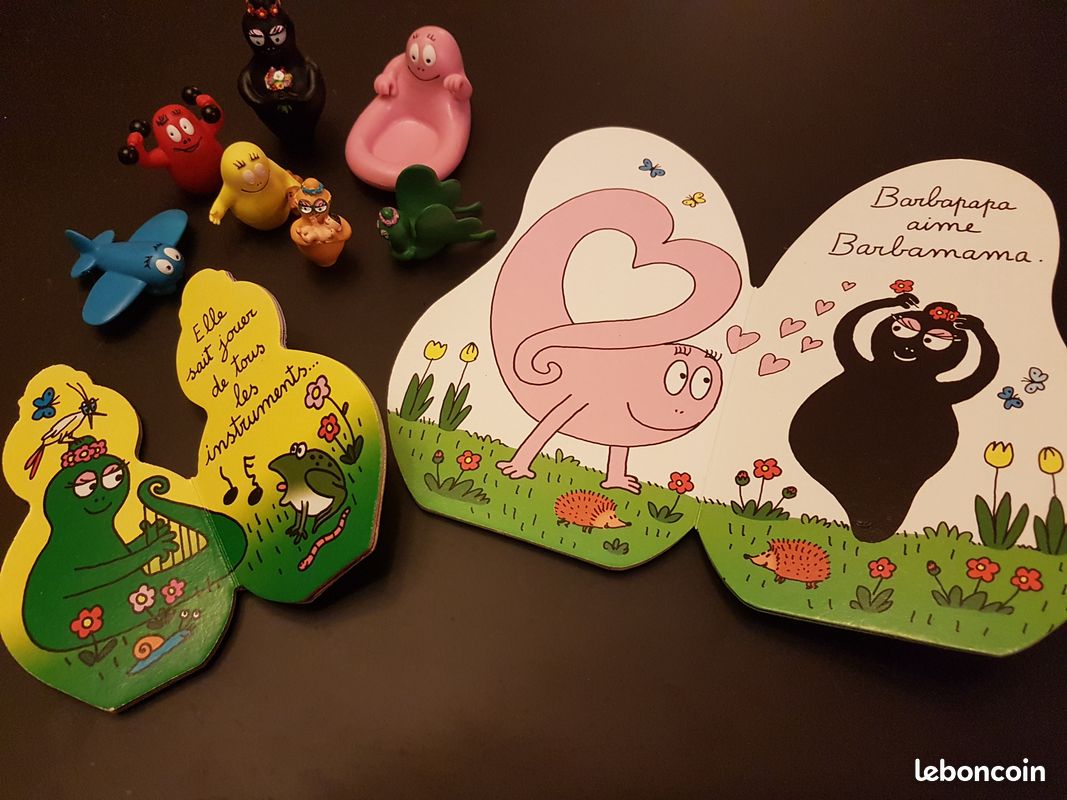 Lot 7 figurines barbapapa + 2 livres (image 3)