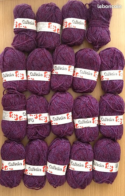 Lot De 10 Pelotes De Laine Côtolino 3 Suisses - Couleur Marron - Acrylique/Coton