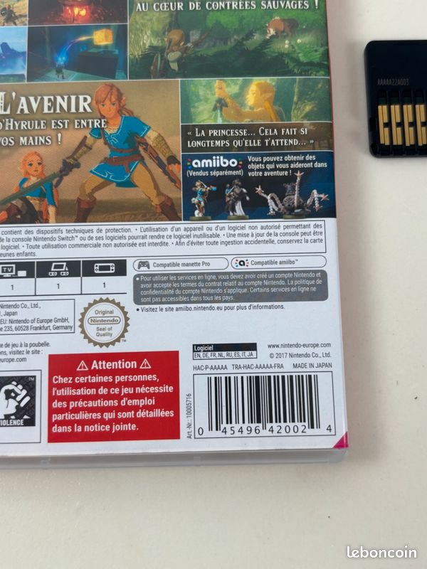 Zelda Breath of the Wild - Jeu Nintendo Switch #A16638 (image 3)