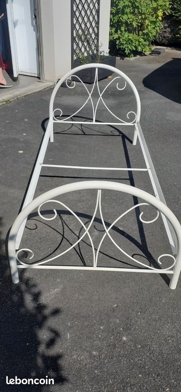Lit fer forgé 90 (image 1)