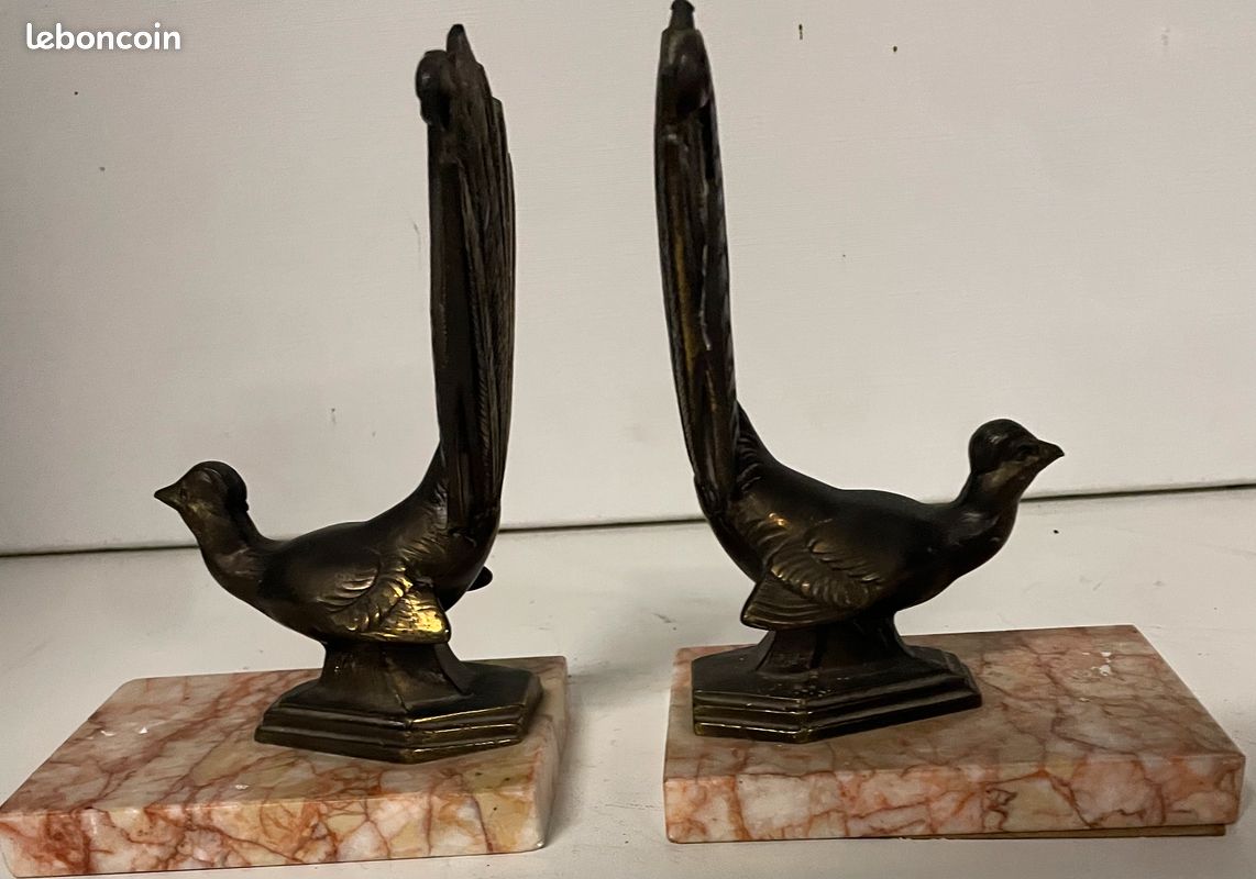 Serre livres  aigle  en bronze art deco années 30/40