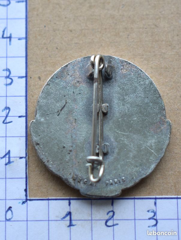 Superbe Insigne, broche médaille ESF école de ski de Chamonix  1ère étoile  - Collection