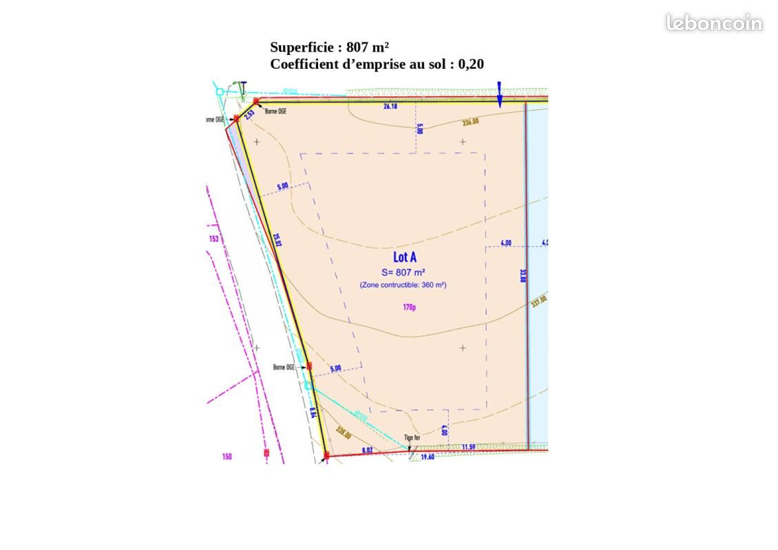 Terrain 807 m² · à Seyssel · 92 000 €