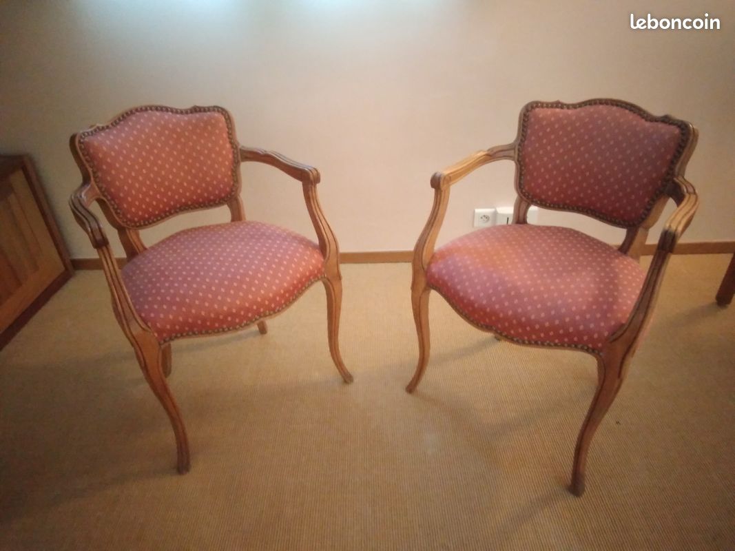 Paire fauteuils bergères d'époque (image 1)