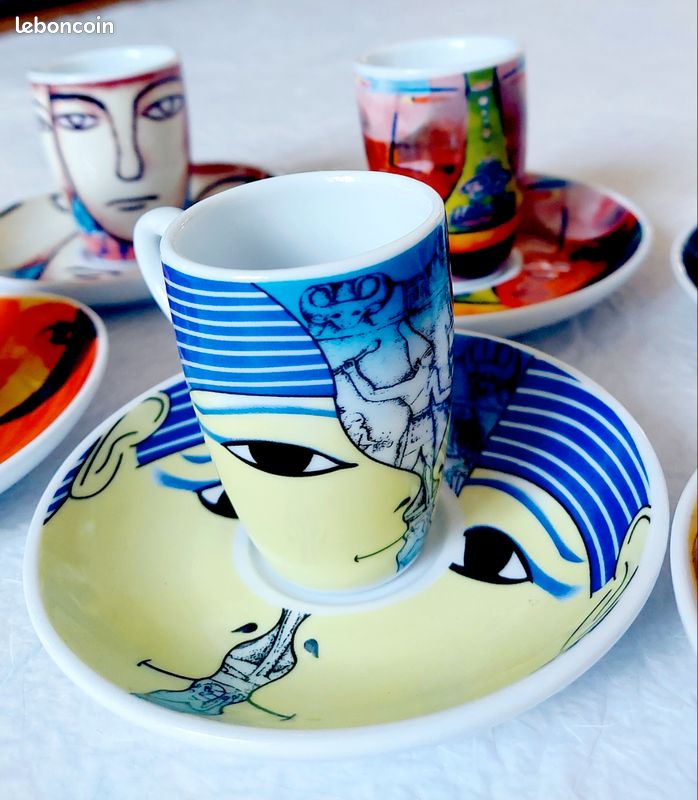 Set de 6 tasses à café expresso italien | Miscela d'Oro