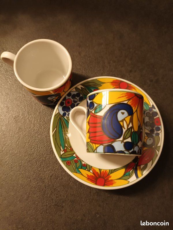 Lot de 2 tasses et 2 soucoupes (image 2)