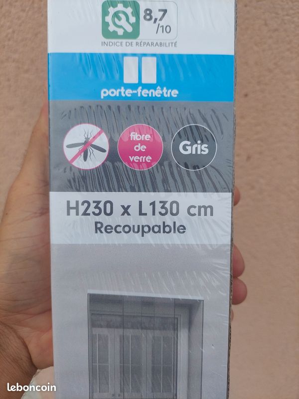 Moustiquaire moustikit 130x230 bandes neuve sous blister (image 2)