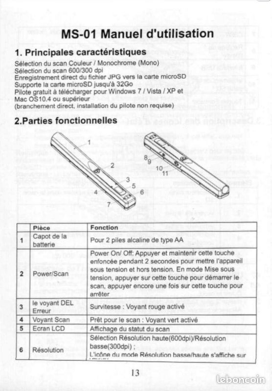 Scanner à main HYUNDAI MS-01 (image 5)