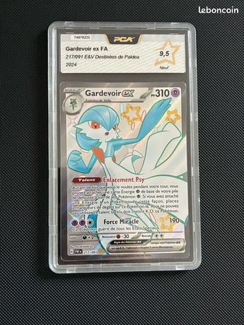 Pokémon Paldean Fates Gardevoir ex #217 Shiny Ultra Rare Scarlet & Violet BGS 9