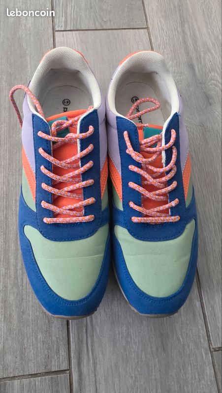 Chaussures Femme Basket Promod Femme Baskets Multicolores Femme