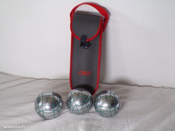 Lot De 3 Boules De Pétanque Obut Vintage Remplies D'eau - 607g à 622g - 7,3 Cm