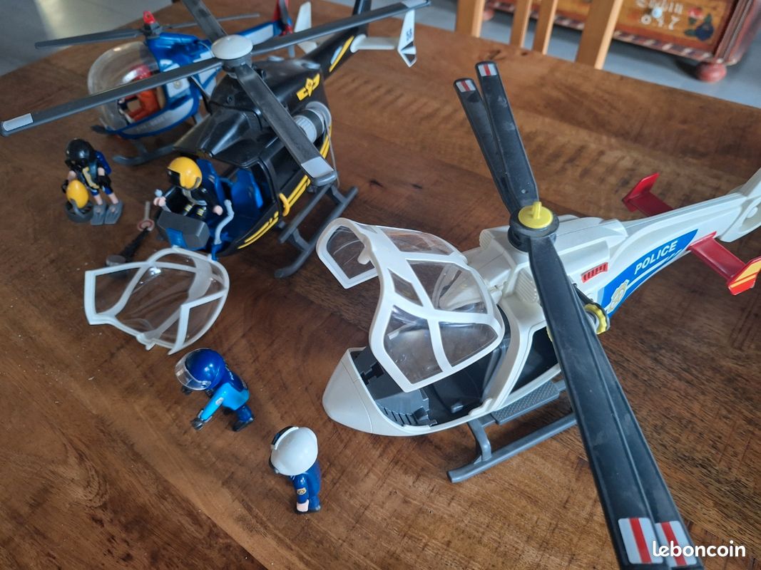 Lot hélicoptère police playmobil (image 2)