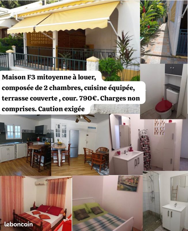 Maison 3 pièces 70 m² · à Morne-à-l'Eau · 70 m² · 790 €/mois