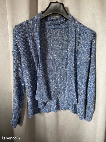 Gilet Marron Sinequanone Taille 2 - Occasion En Très Bon état, Légèrement Utilisé