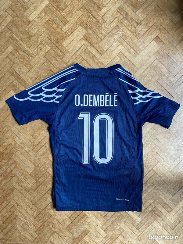 Maillot PSG Extérieur 2025/2026 – Nike, Blanc, N°10 Dembélé, Taille L