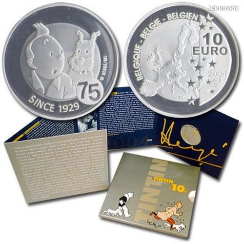 Tintin - Pièce argent 1 1/2 euro - Tintin /Haddock - (2007) - Catawiki