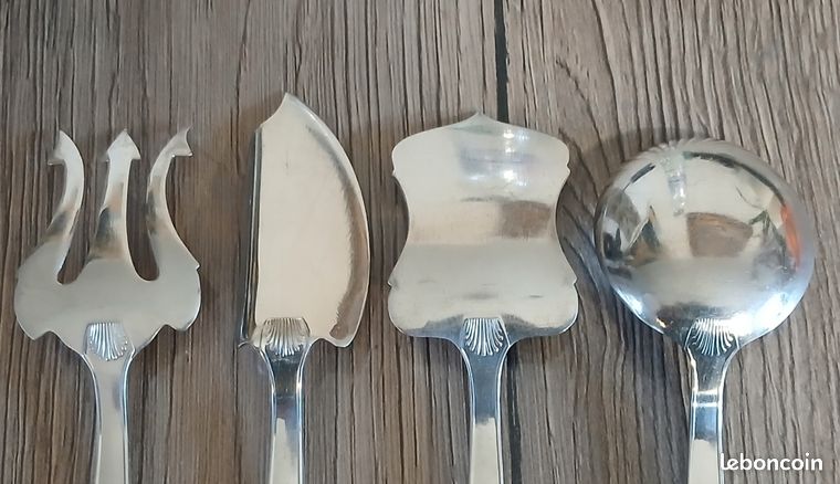 Lot De 4 Couverts à Mignardise En Argenterie – Le Mondial Paris – Occasion