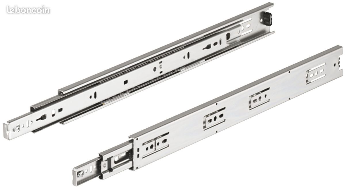 Lot neuf 10 coulisses à sortie totale HETTICH 73278 KA 5632/350 45kg 5 paires tiroir meuble plateau coulissant ... (image 2)