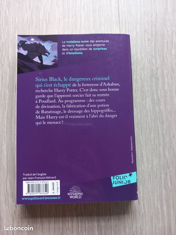 Livre Harry Potter tome 3 (image 2)