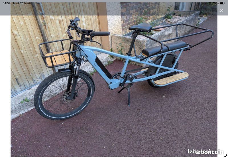 Vélo électrique longtail cargo (image 1)