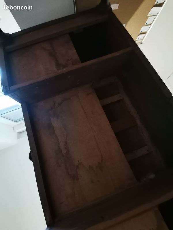 Bureau ancien à gradin en chêne – fin XIXᵉ siècle – très bon état (image 7)