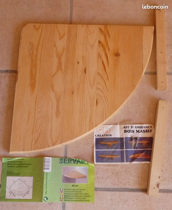 étagère bois massif 40 cm (image 1)