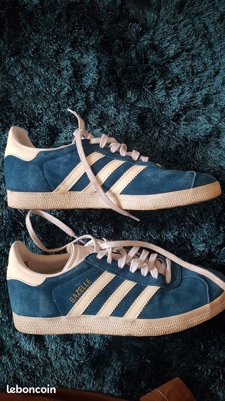 Basket Adidas Gazelle bleues 38.5 - Chaussures