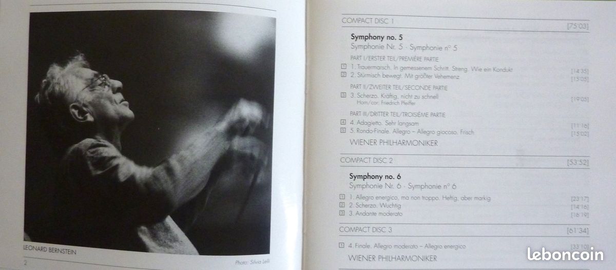 Coffret 16 CD : Intégrale des symphonies et lieder pour orchestre de Gustav MAHLER par Leonard BERNSTEIN / DEUTSCHE GRAMMOPHON / Musique classique (image 20)