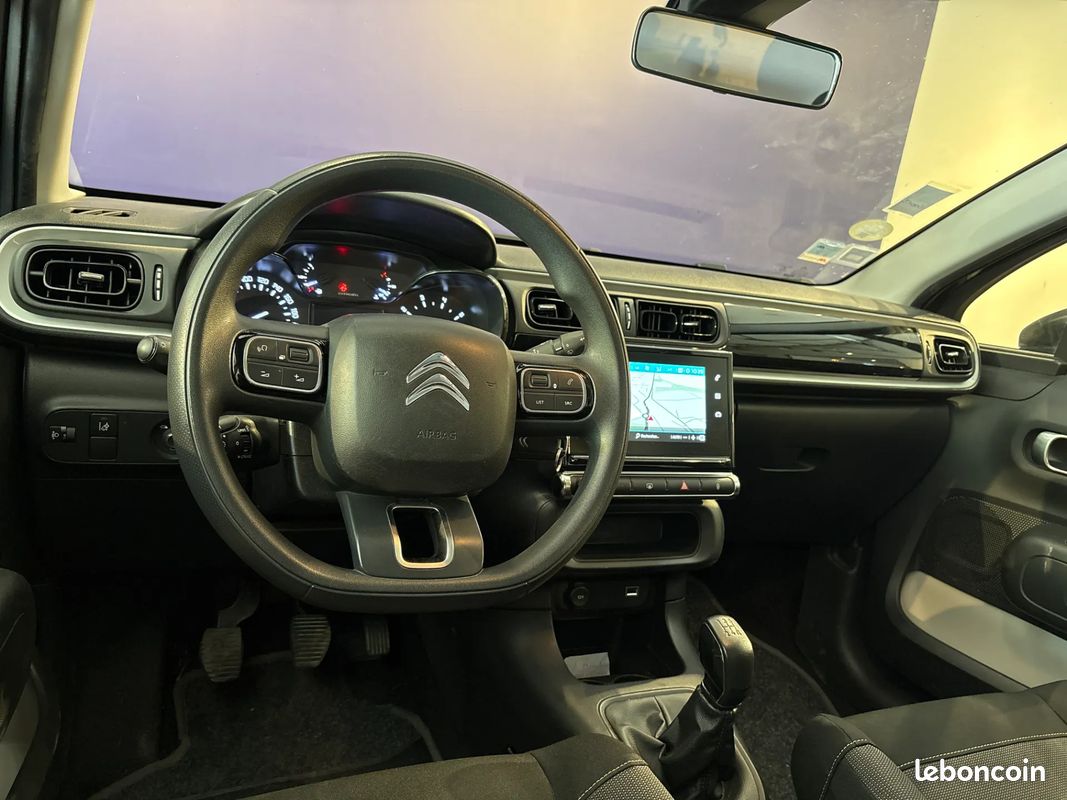 CITROEN C3 1.5 D 102ch FEEL - 2019 - Phares LED - Bluetooth - Climatisation - Régulateur de vitesse - GPS (image 20)