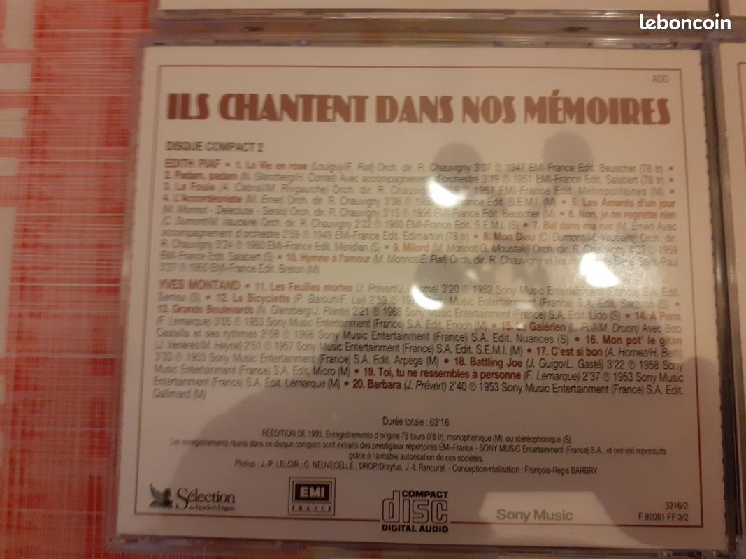 Coffret 5 cd chanson francaise (image 6)