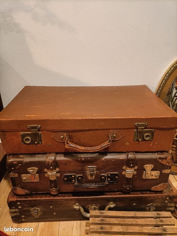 Valise vintage en cuir (image 3)