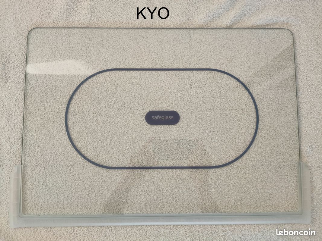 Whirlpool clayette étagère en verre transparent, bords plastique, 481245088282, réfrigérateur-congélateur combiné ARC6428 - Très bon état (image 2)