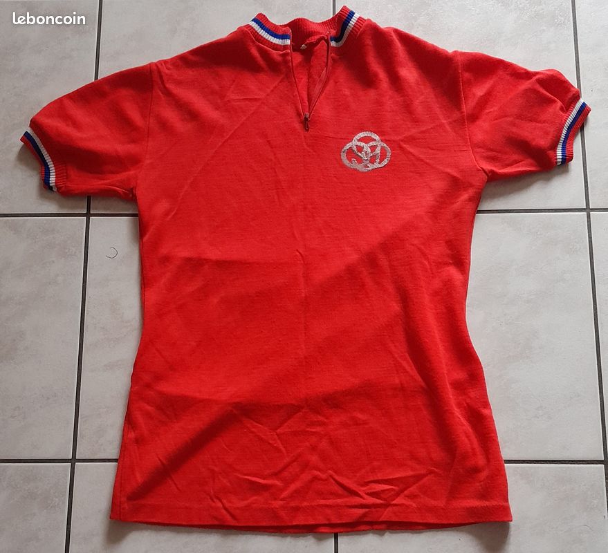 Maillot Cycliste Vintage Gitane Années 70 – Taille 2, Authentique