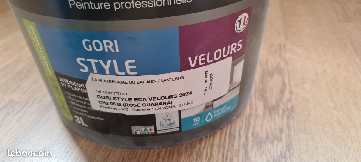 Pot peinture Gori Rose Guarana CH2 0535 4L restants (image 4)