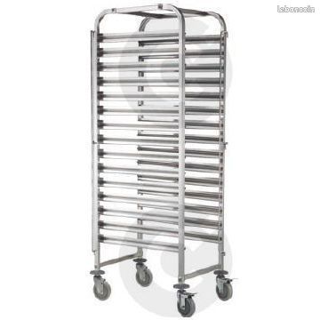 Échelle Pâtissière INOX - Charriot à glissières (image 1)
