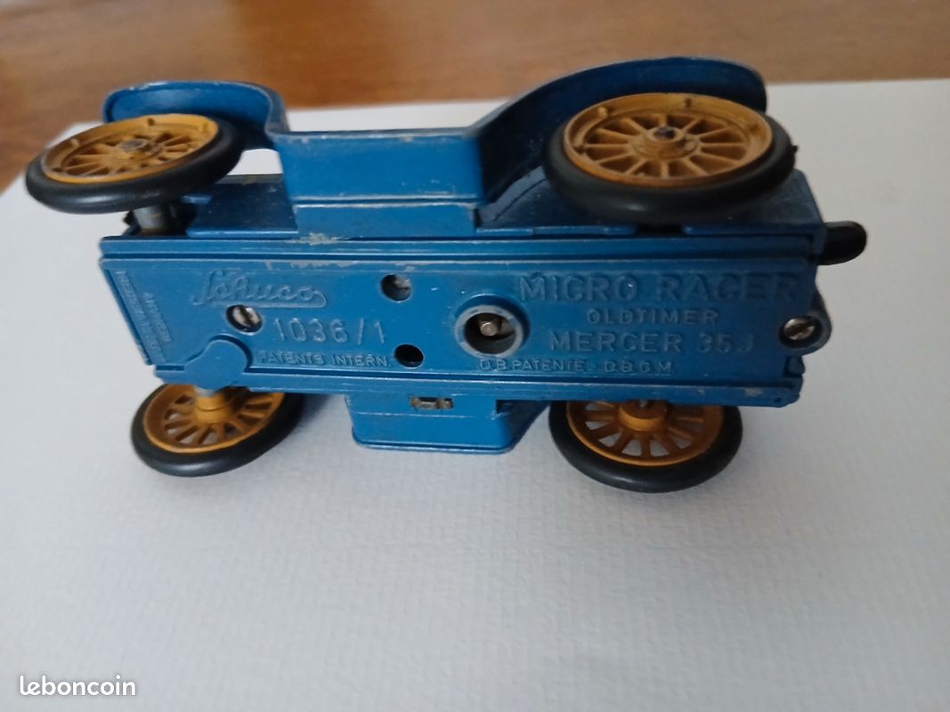 Voiture Ancienne Jibby En Tôle, Mécanique à Clé, 13,5 Cm, Pour Restauration