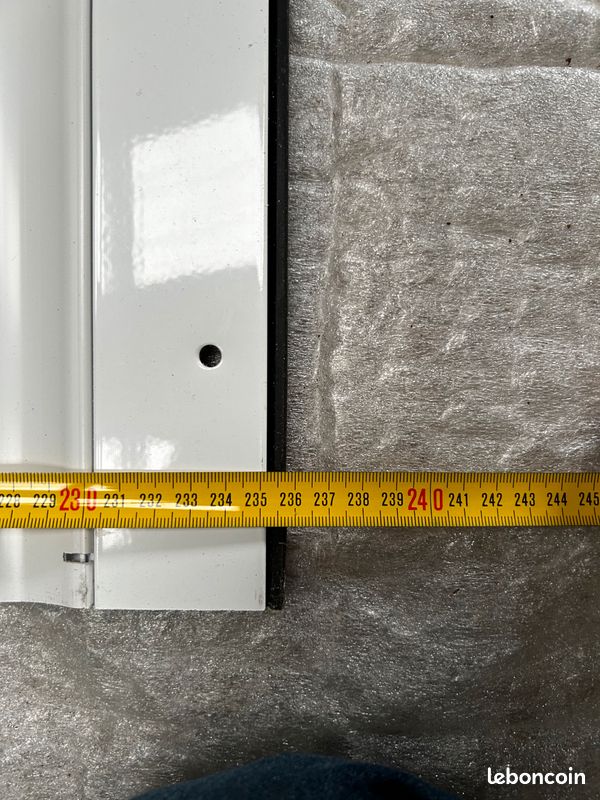 Grand tablier de volet roulant pvc – blanc (image 2)