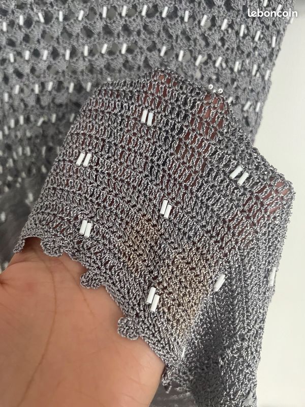 T-shirt en maille gris (image 3)