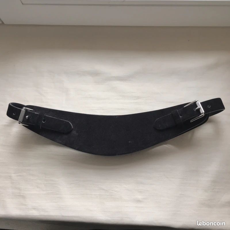 Ceinture Ralph Lauren Daim Noir chic - M (image 3)