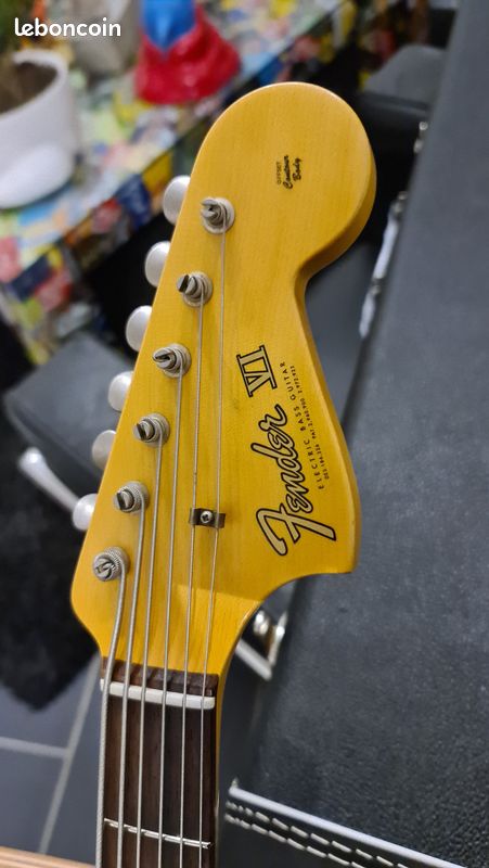 Fender Bass VI Custom Shop Journeyman Relic 2018 - Olympic White (image 16)
