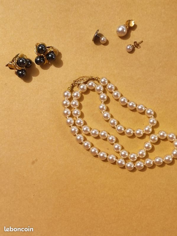 Lot de perles vertes avec boite de rangement - Loisirs créatifs