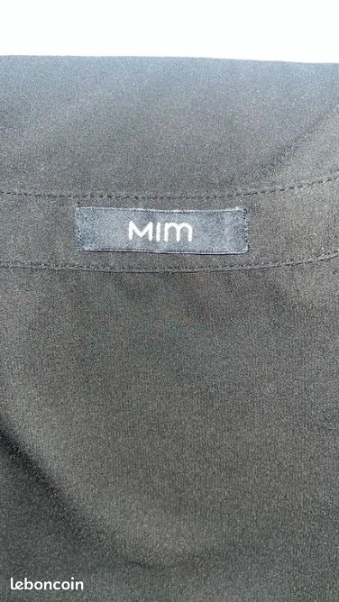 Chemise Mim femme noire coupe classique fluide confortable tendance (image 2)