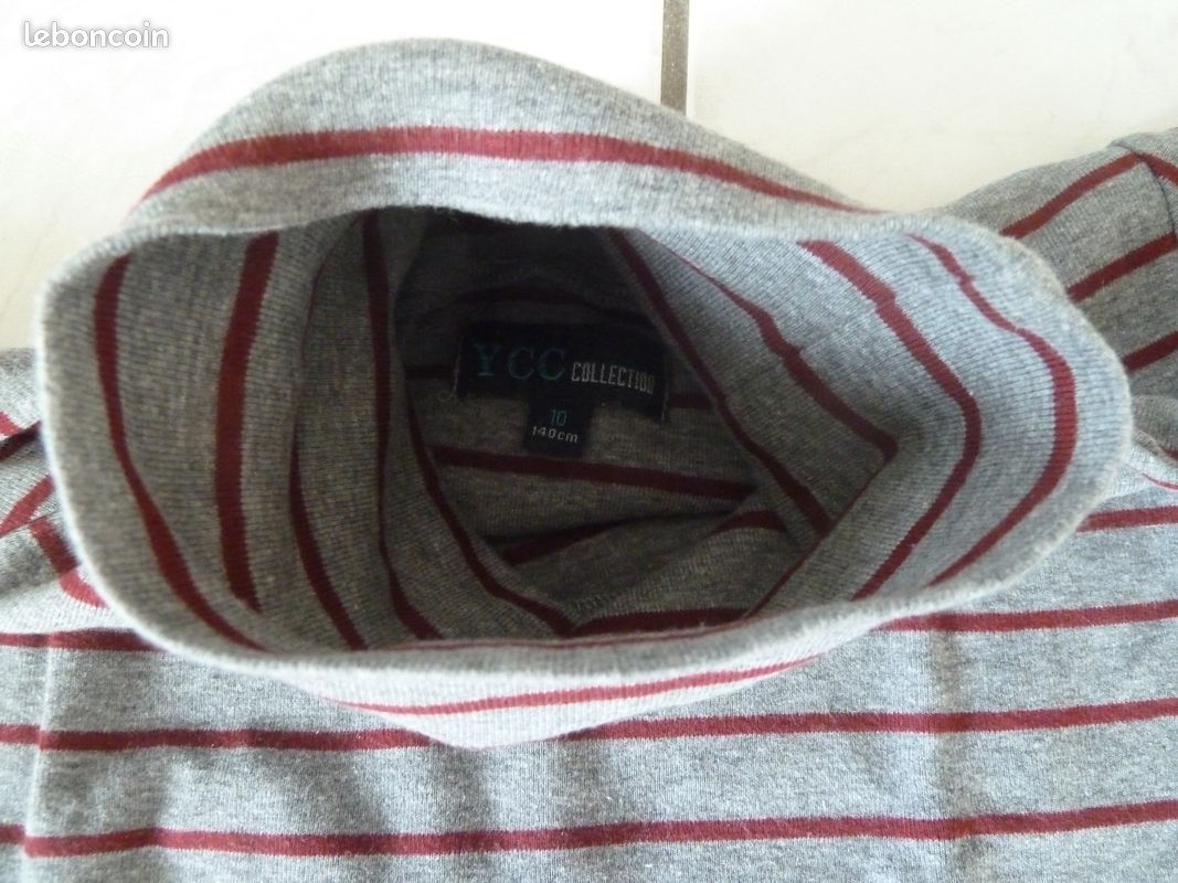 Sous-pull gris - 10 ans (image 3)