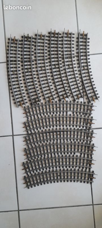 JEP TRAVERSES PLASTIQUES Ech 0 Lot De 12 Rails CE-0