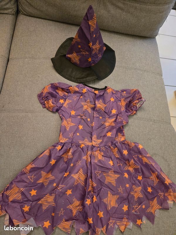 Robe violette halloween sorcière (image 1)