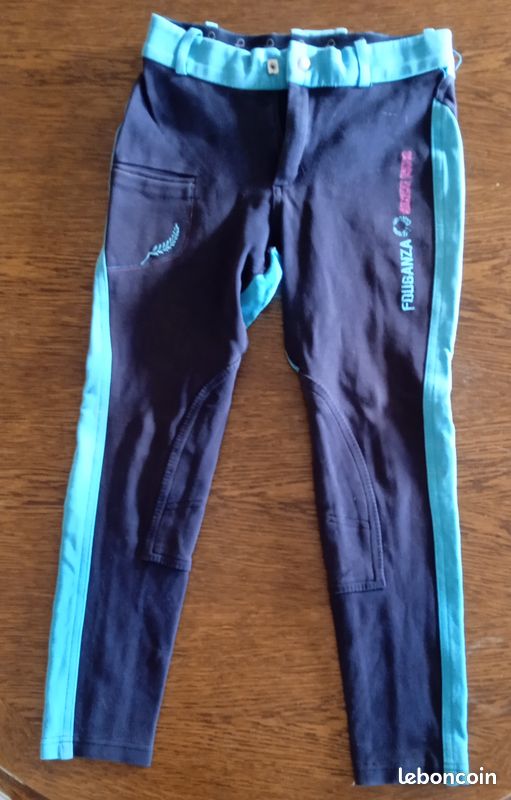 Lot De 2 Pantalons D'équitation Enfant Fouganza - Taille 12 Ans, Très Bon état
