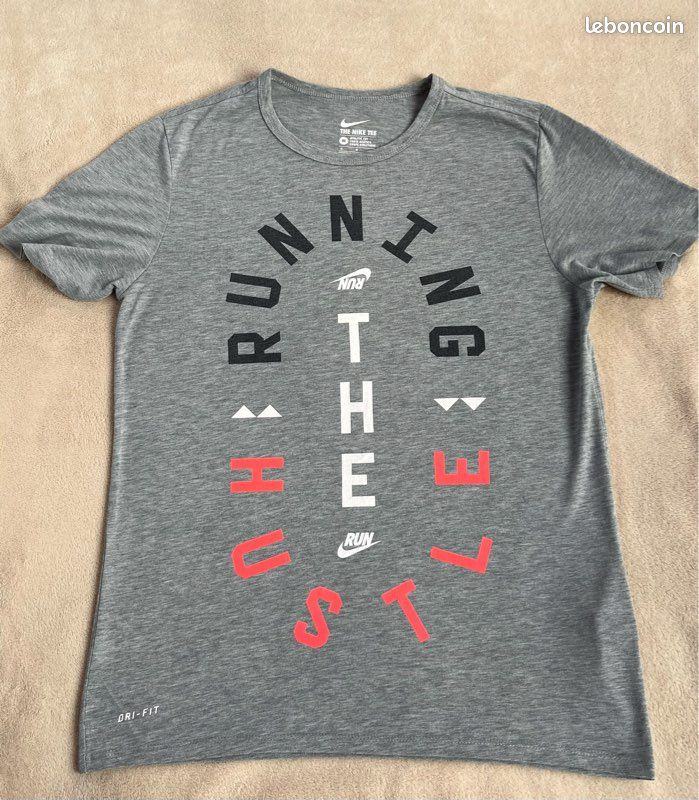 T-shirt gris pour homme | Nike | Taille M (image 1)