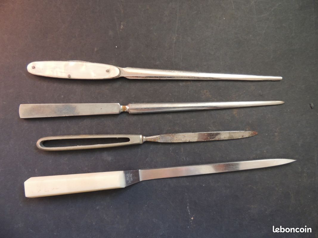 Couteau Ouvreur de Lettres en Alliage de Zinc, Ouvre-lettre Rétro